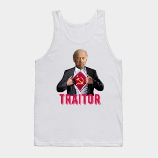 Biden is a Communist Traitor Tank Top